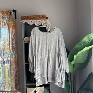 intimately free people oversized henley tunic